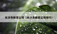 长沙市搬家公司（长沙市搬家公司排行）