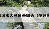 孕妇搬家风水大忌日是哪天（孕妇搬家吉日）