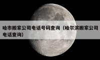 哈市搬家公司电话号码查询（哈尔滨搬家公司电话查询）