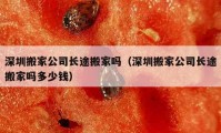 深圳搬家公司长途搬家吗（深圳搬家公司长途搬家吗多少钱）