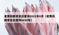 老黄历搬家吉日查询2021年6月（老黄历搬家吉日查询2020年）