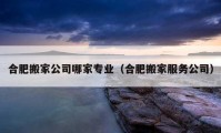 合肥搬家公司哪家专业（合肥搬家服务公司）