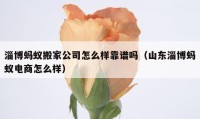 淄博蚂蚁搬家公司怎么样靠谱吗（山东淄博蚂蚁电商怎么样）