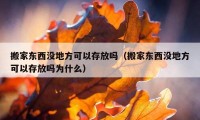 搬家东西没地方可以存放吗（搬家东西没地方可以存放吗为什么）