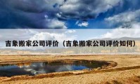 吉象搬家公司评价（吉象搬家公司评价如何）