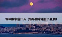 领导搬家送什么（领导搬家送什么礼物）