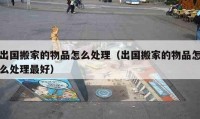 出国搬家的物品怎么处理（出国搬家的物品怎么处理最好）