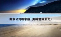 搬家公司哪家强（那家搬家公司）