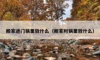 搬家进门锅里放什么（搬家时锅里放什么）