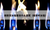 搬新家冰箱里放什么蔬菜（搬家时冰箱）