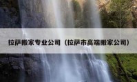 拉萨搬家专业公司（拉萨市高端搬家公司）