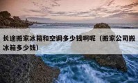 长途搬家冰箱和空调多少钱啊呢（搬家公司搬冰箱多少钱）