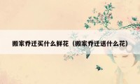 搬家乔迁买什么鲜花（搬家乔迁送什么花）