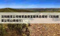 沈阳搬家公司哪家最便宜服务态度好（沈阳搬家公司口碑排行）