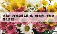 搬家进门手里拿什么比较好（搬家进门手里拿什么吉利）