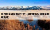 郑州搬家公司哪家好啊（郑州搬家公司哪家好啊电话）