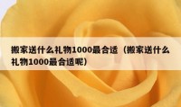 搬家送什么礼物1000最合适（搬家送什么礼物1000最合适呢）