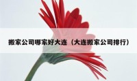 搬家公司哪家好大连（大连搬家公司排行）