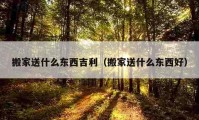 搬家送什么东西吉利（搬家送什么东西好）