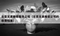 北京兄弟搬家服务公司（北京兄弟搬家公司的收费标准）