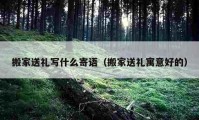 搬家送礼写什么寄语（搬家送礼寓意好的）