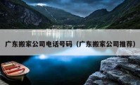 广东搬家公司电话号码（广东搬家公司推荐）