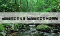 咸阳搬家公司价目（咸阳搬家公司电话查询）