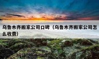 乌鲁木齐搬家公司口碑（乌鲁木齐搬家公司怎么收费）