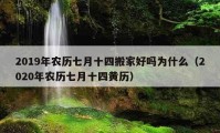 2019年农历七月十四搬家好吗为什么（2020年农历七月十四黄历）