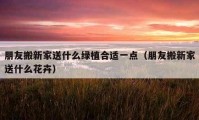 朋友搬新家送什么绿植合适一点（朋友搬新家送什么花卉）