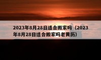 2023年8月28日适合搬家吗（2023年8月28日适合搬家吗老黄历）