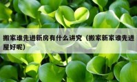 搬家谁先进新房有什么讲究（搬家新家谁先进屋好呢）