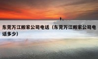 东莞万江搬家公司电话（东莞万江搬家公司电话多少）