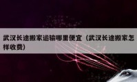 武汉长途搬家运输哪里便宜（武汉长途搬家怎样收费）