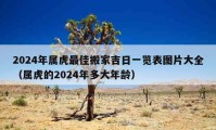 2024年属虎最佳搬家吉日一览表图片大全（属虎的2024年多大年龄）