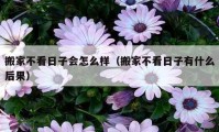 搬家不看日子会怎么样（搬家不看日子有什么后果）