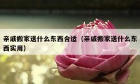 亲戚搬家送什么东西合适（亲戚搬家送什么东西实用）