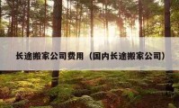 长途搬家公司费用（国内长途搬家公司）