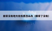 搬家没有地方放东西怎么办（搬家了没有）