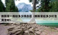 搬新家一般给多少钱合适（搬新家给多少红包寓意好）