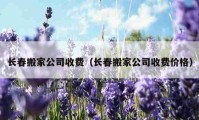 长春搬家公司收费（长春搬家公司收费价格）