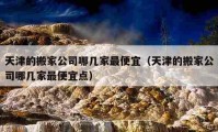 天津的搬家公司哪几家最便宜（天津的搬家公司哪几家最便宜点）